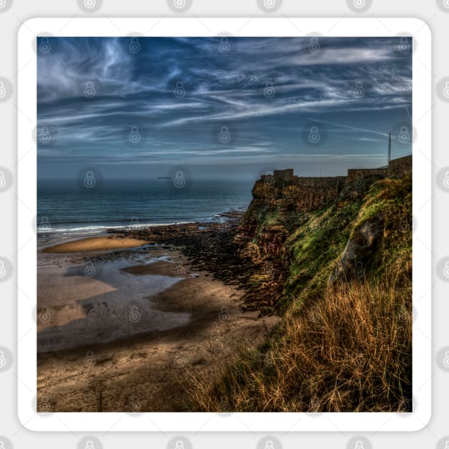 King Edward's Bay, Tynemouth Sticker by axp7884